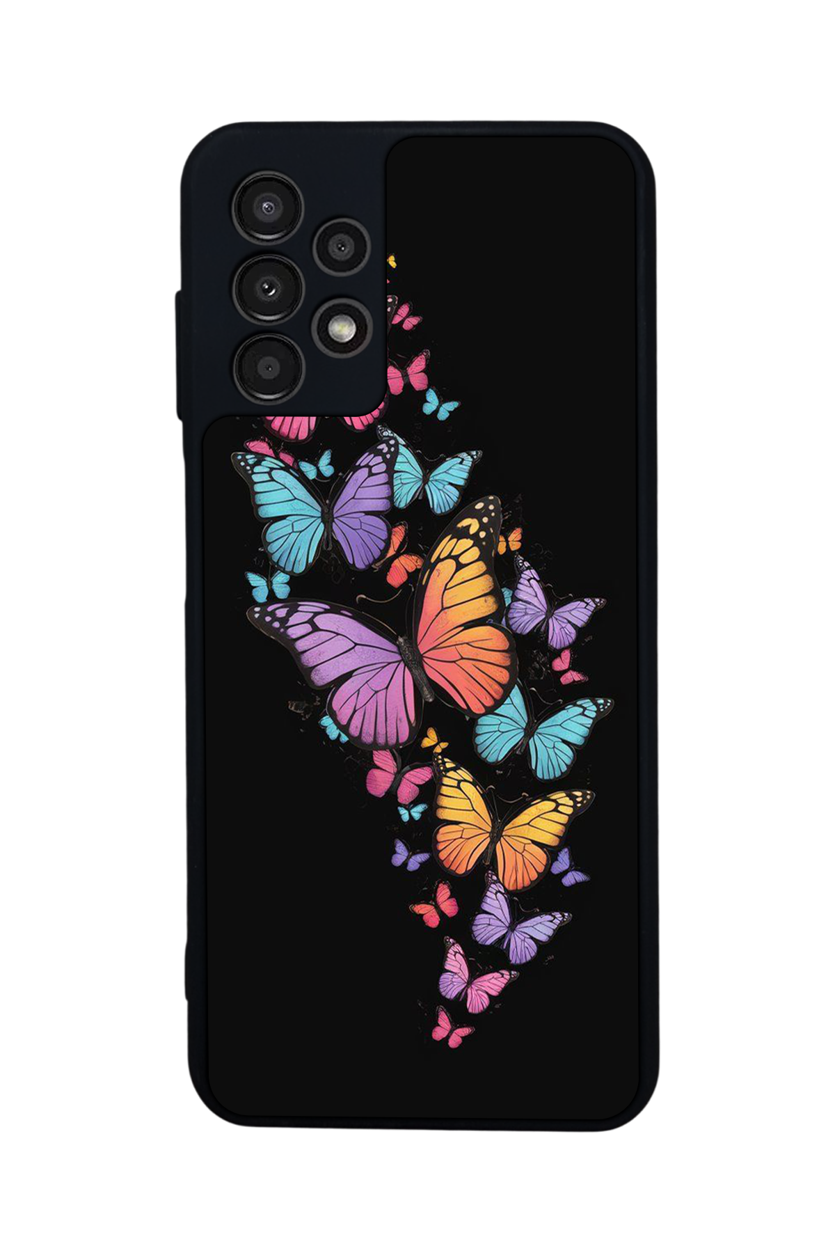 Samsung Galaxy A23 Uyumlu Kelebek Tasarımlı Glossy Premium Kılıf