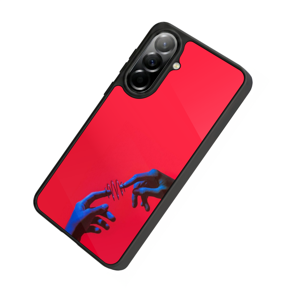 Samsung Galaxy A57 Uyumlu Kirmizi Tasarımlı Glossy Premium Kılıf