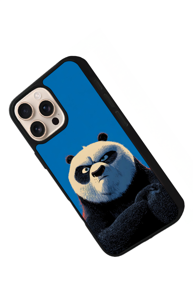 iPhone 16 Pro Uyumlu Kung Fu Panda Tasarımlı Glossy Premium Kılıf