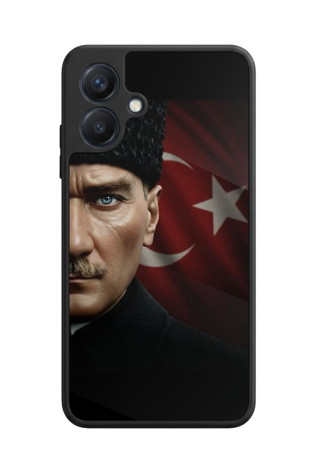 Samsung Galaxy A07 Uyumlu Mustafa Kemal Ataturk Tasarımlı Glossy Premium Kılıf