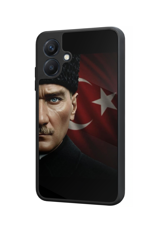 Samsung Galaxy A07 Uyumlu Mustafa Kemal Ataturk Tasarımlı Glossy Premium Kılıf