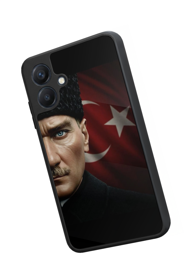 Samsung Galaxy A07 Uyumlu Mustafa Kemal Ataturk Tasarımlı Glossy Premium Kılıf