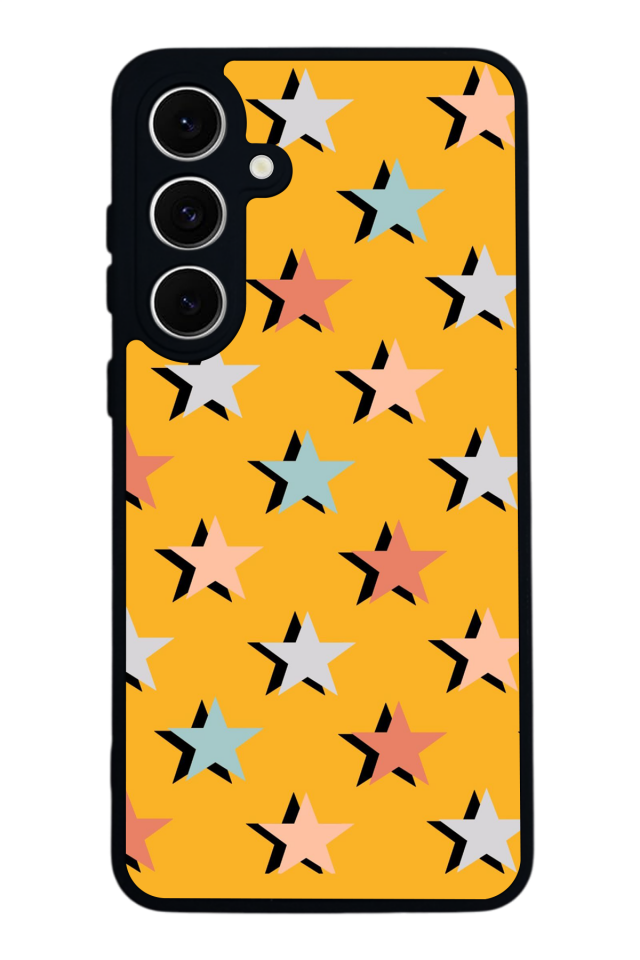 Samsung Galaxy A16 Uyumlu Retro Yildizlar Tasarımlı Glossy Premium Kılıf
