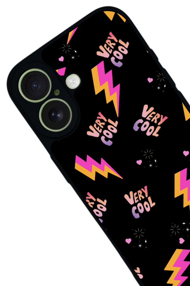 iPhone 17 Uyumlu Simsek Tasarımlı Glossy Premium Kılıf