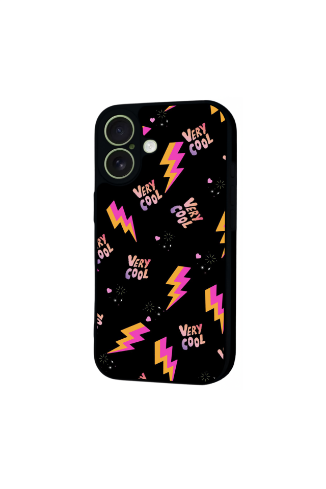 iPhone 17 Uyumlu Simsek Tasarımlı Glossy Premium Kılıf