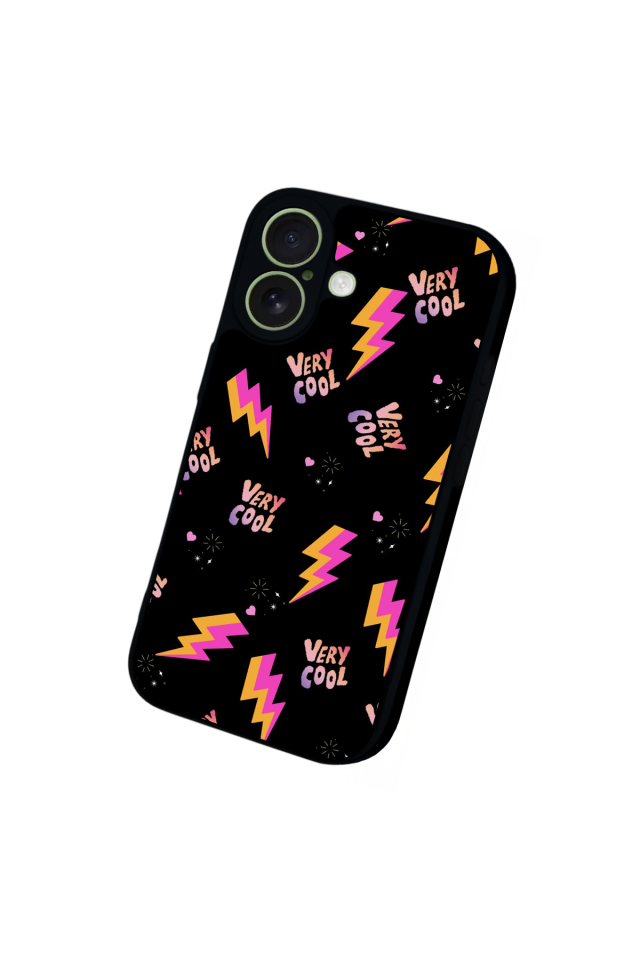 iPhone 17 Uyumlu Simsek Tasarımlı Glossy Premium Kılıf