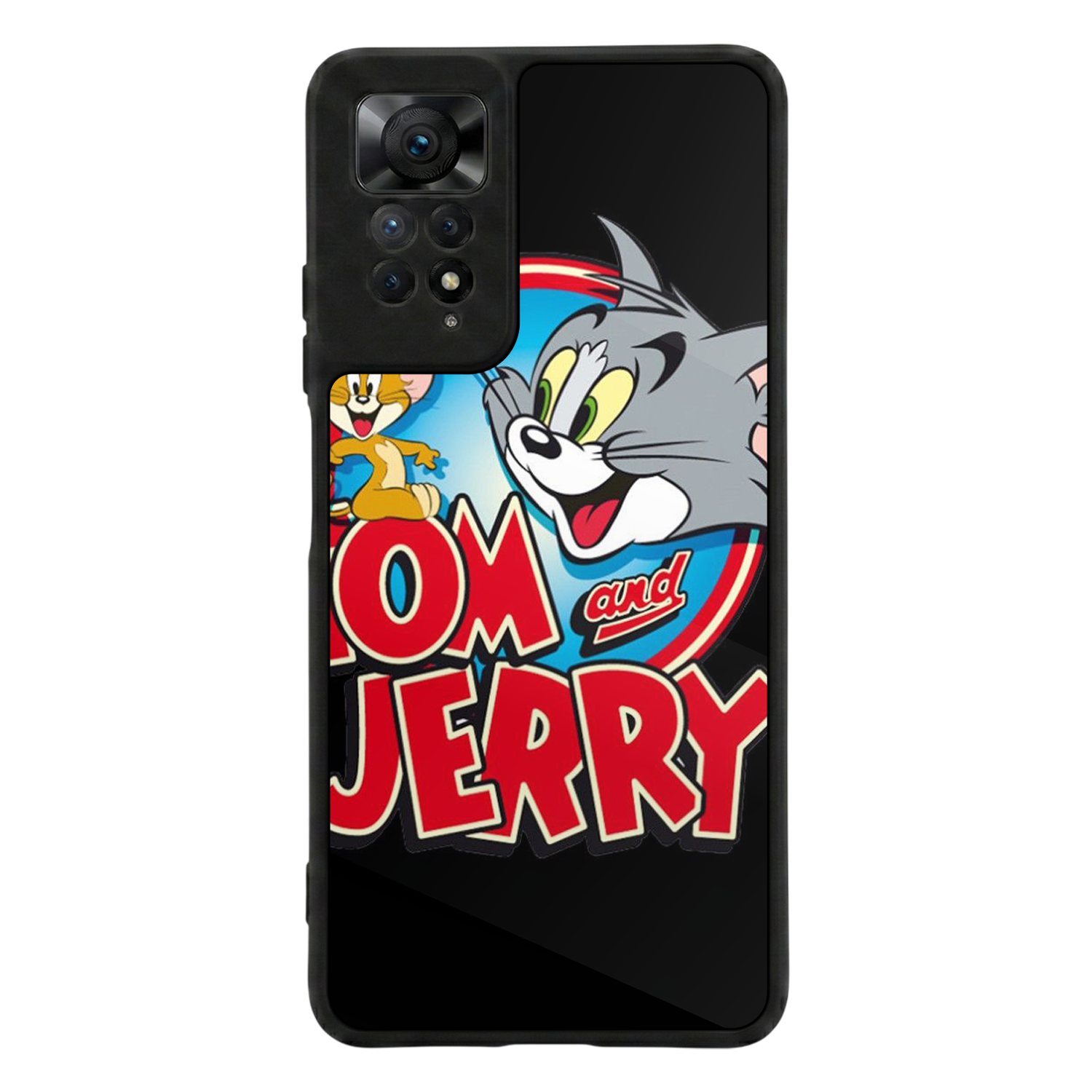 Xiaomi Redmi Note 12 Pro Uyumlu Tom And Jerry Tasarımlı Glossy Premium Kılıf