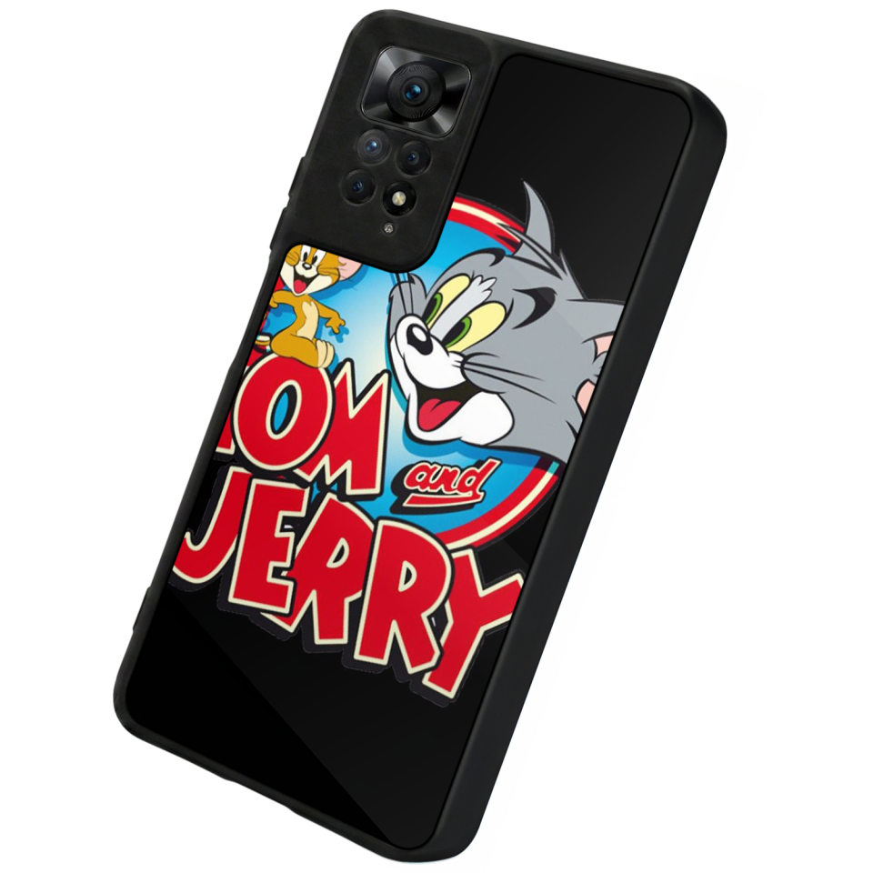 Xiaomi Redmi Note 12 Pro Uyumlu Tom And Jerry Tasarımlı Glossy Premium Kılıf