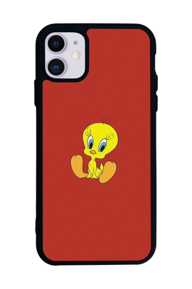 iPhone 11 Uyumlu Tweety Tasarımlı Glossy Premium Kılıf