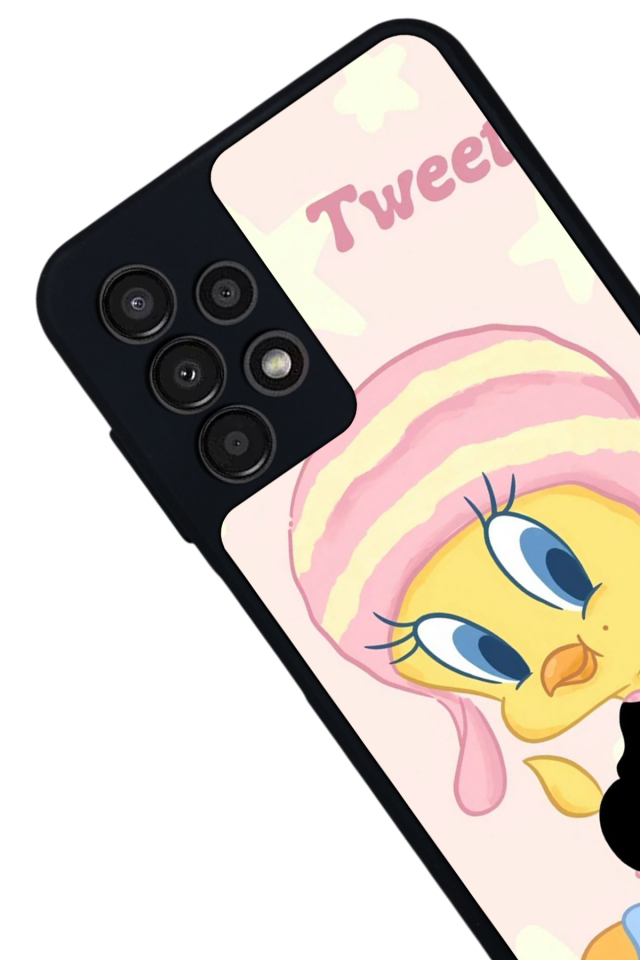 Samsung Galaxy A13 Uyumlu Tweety Tasarımlı Glossy Premium Kılıf