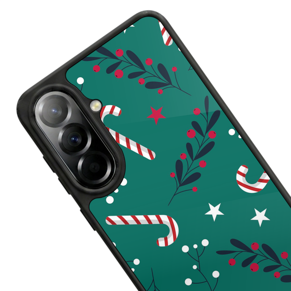 Samsung Galaxy A37 Uyumlu Yilbasi Christmas Tasarımlı Glossy Premium Kılıf