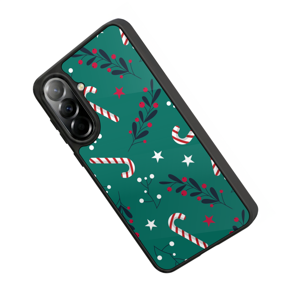 Samsung Galaxy A37 Uyumlu Yilbasi Christmas Tasarımlı Glossy Premium Kılıf