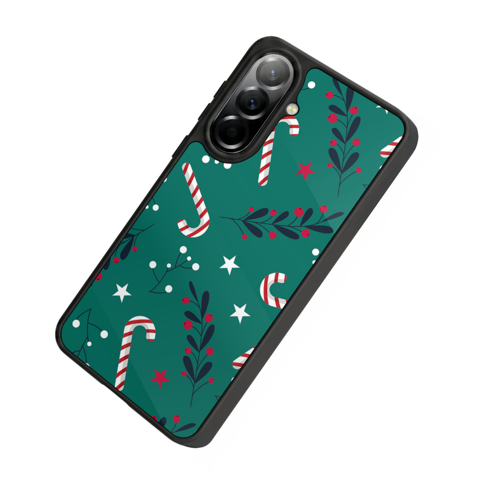 Samsung Galaxy A37 Uyumlu Yilbasi Christmas Tasarımlı Glossy Premium Kılıf