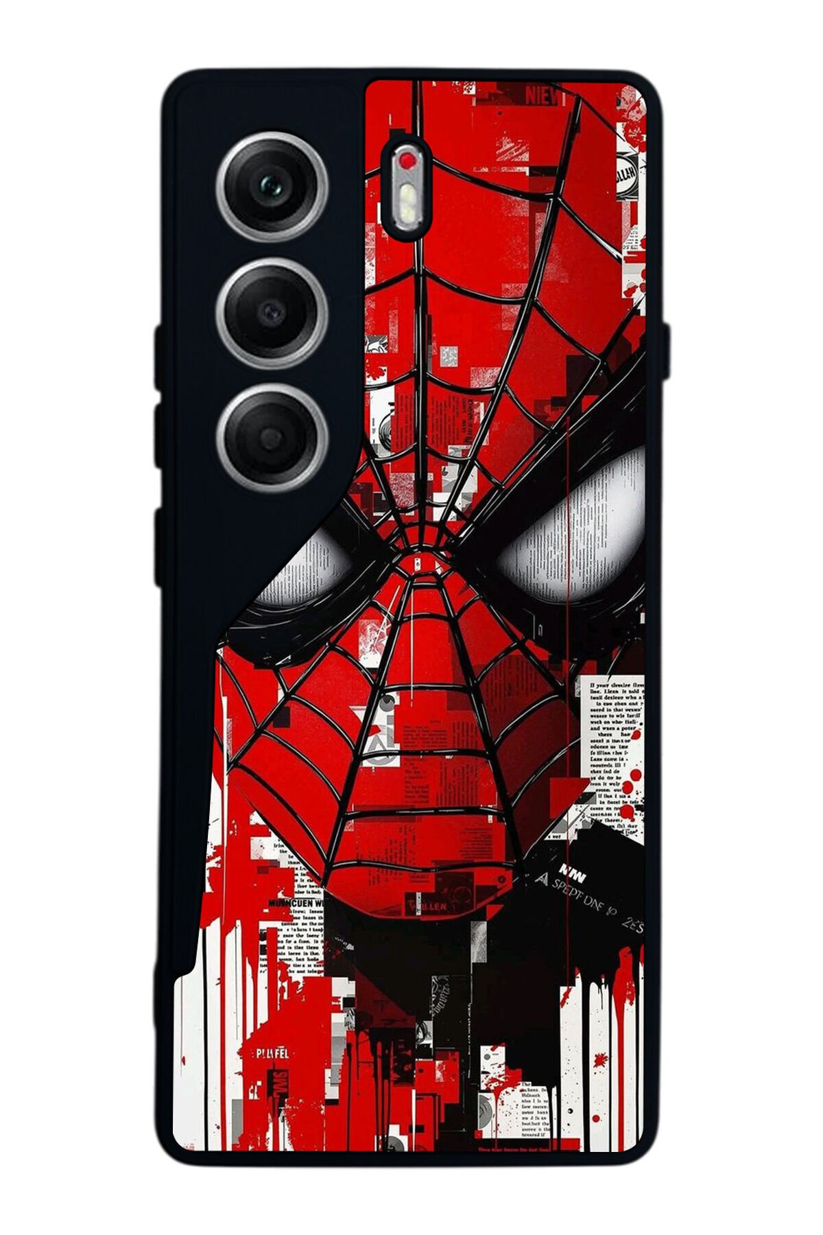 Tecno Camon 40 Uyumlu Spider Man ( Örümcek Adam ) Tasarımlı Glossy Premium Kılıf