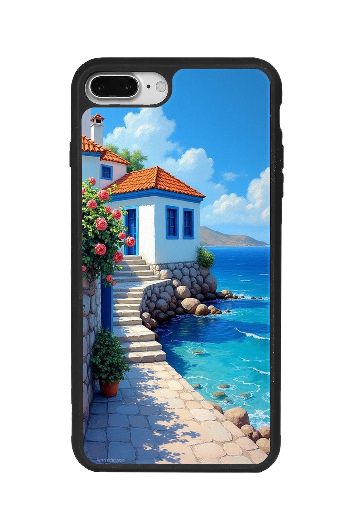 Apple iPhone 7 Plus Siyah Silikon Kılıf Çiziklere ve Darbelere Karşı Koruma