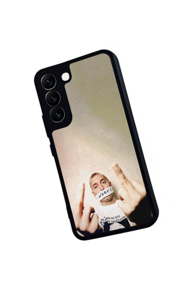 Samsung Galaxy S22 Uyumlu Eminem Tasarımlı Glossy Premium Kılıf