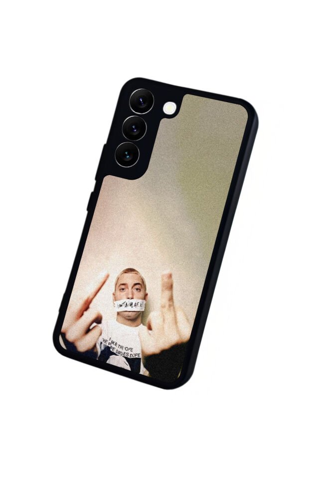 Samsung Galaxy S22 Uyumlu Eminem Tasarımlı Glossy Premium Kılıf