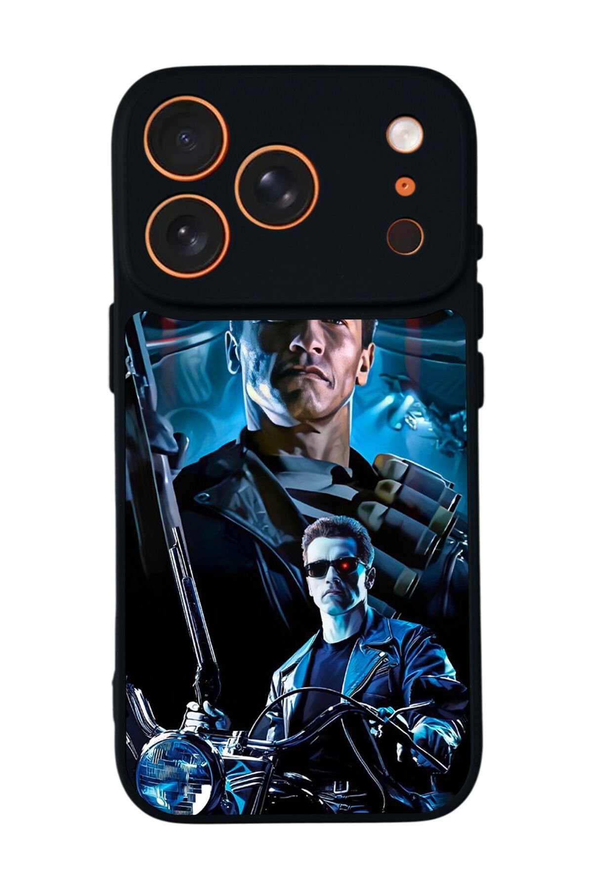 iPhone 17 Pro Max Uyumlu Terminator Tasarımlı Glossy Premium Kılıf
