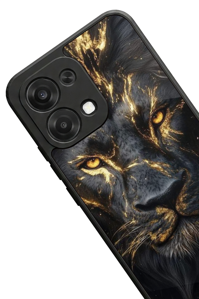 Oppo A6 Pro Uyumlu Aslan Tasarımlı Glossy Premium Kılıf