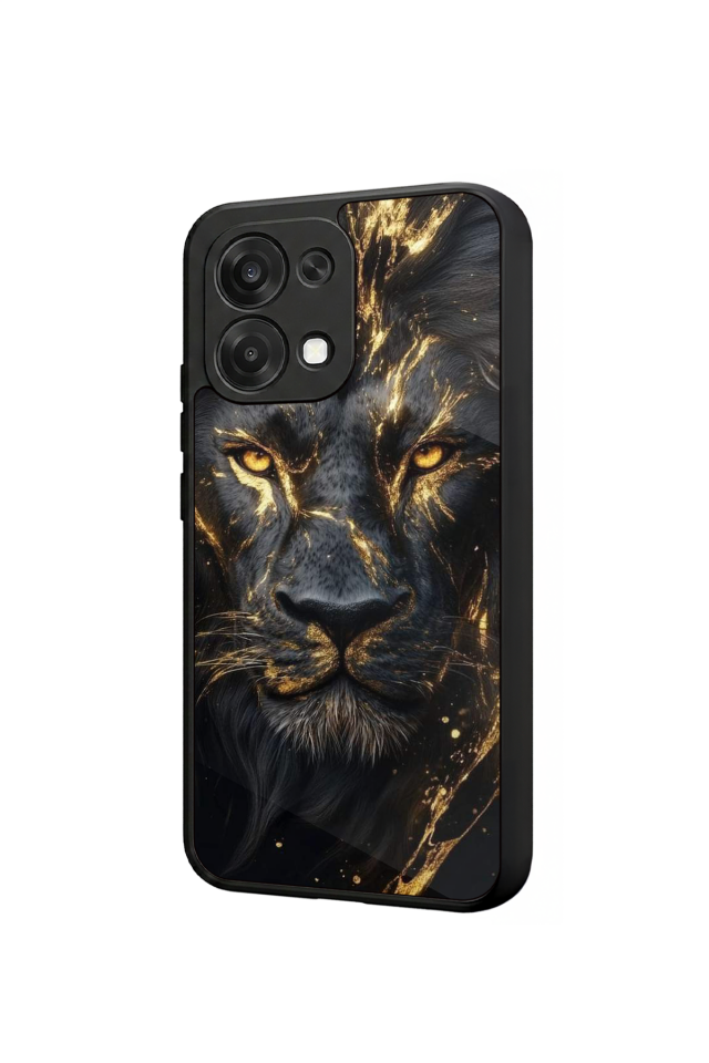 Oppo A6 Pro Uyumlu Aslan Tasarımlı Glossy Premium Kılıf