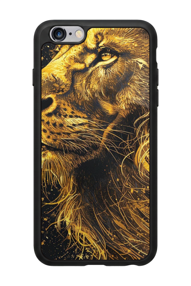 iPhone 6 Plus Uyumlu Aslan Tasarımlı Glossy Premium Kılıf