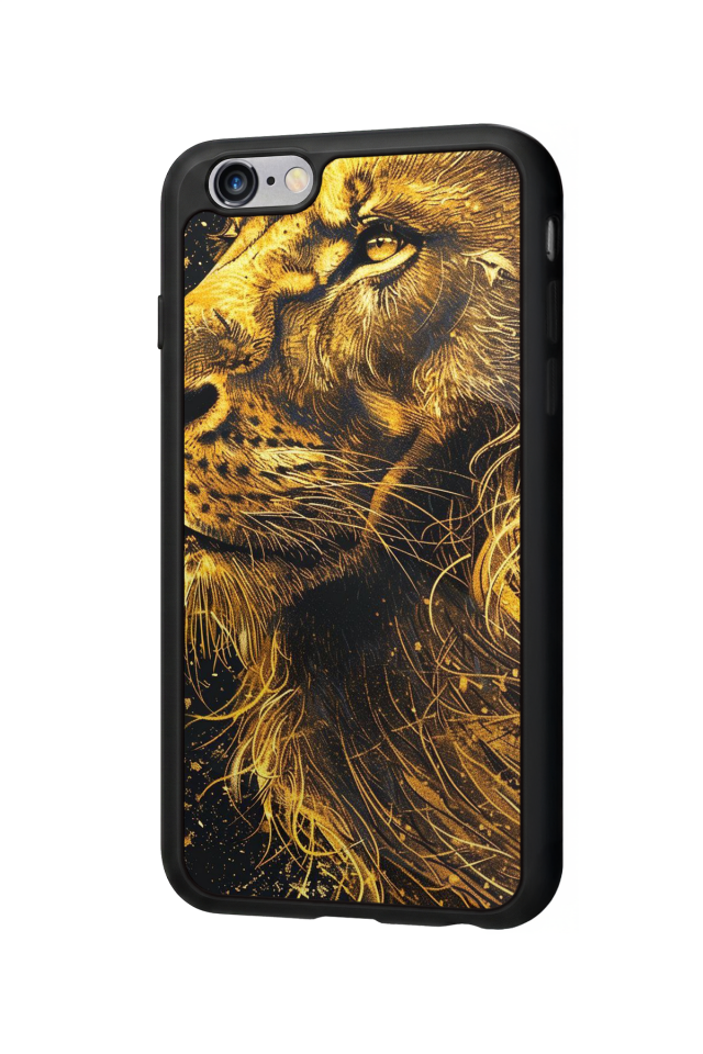 iPhone 6 Plus Uyumlu Aslan Tasarımlı Glossy Premium Kılıf
