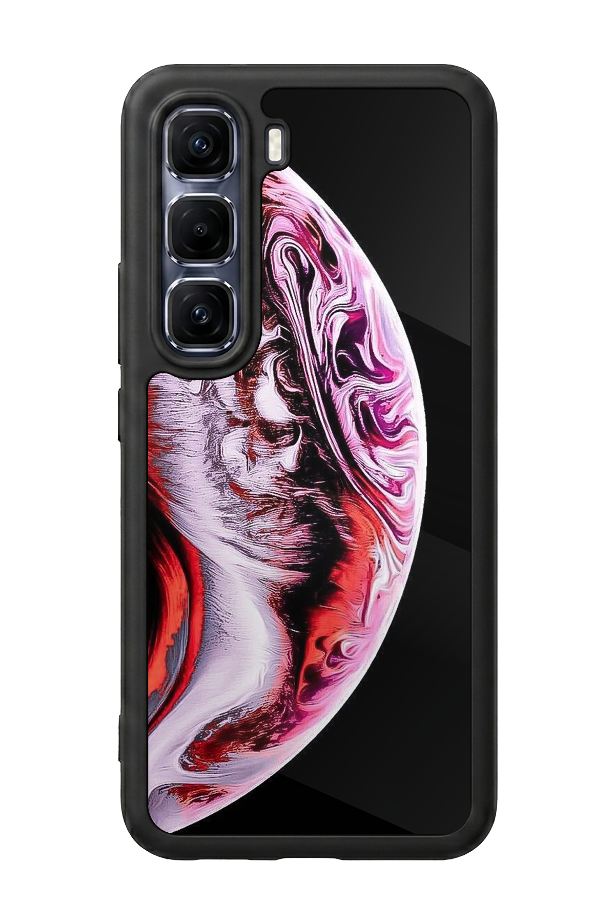 Infinix Hot 60 Pro Plus Uyumlu Ay Tasarımlı Glossy Premium Kılıf