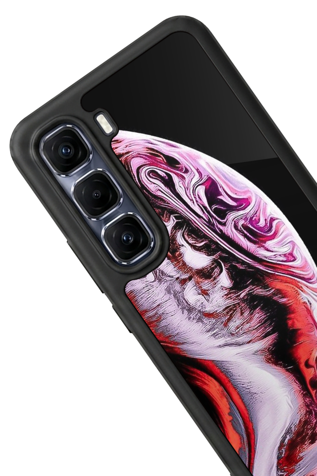 Infinix Hot 60 Pro Plus Uyumlu Ay Tasarımlı Glossy Premium Kılıf