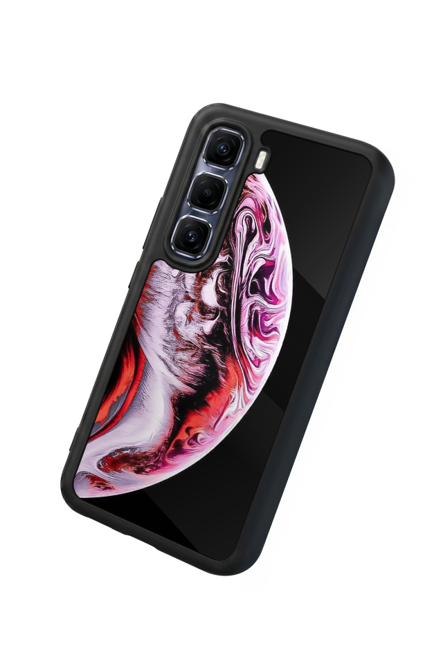 Infinix Hot 60 Pro Plus Uyumlu Ay Tasarımlı Glossy Premium Kılıf