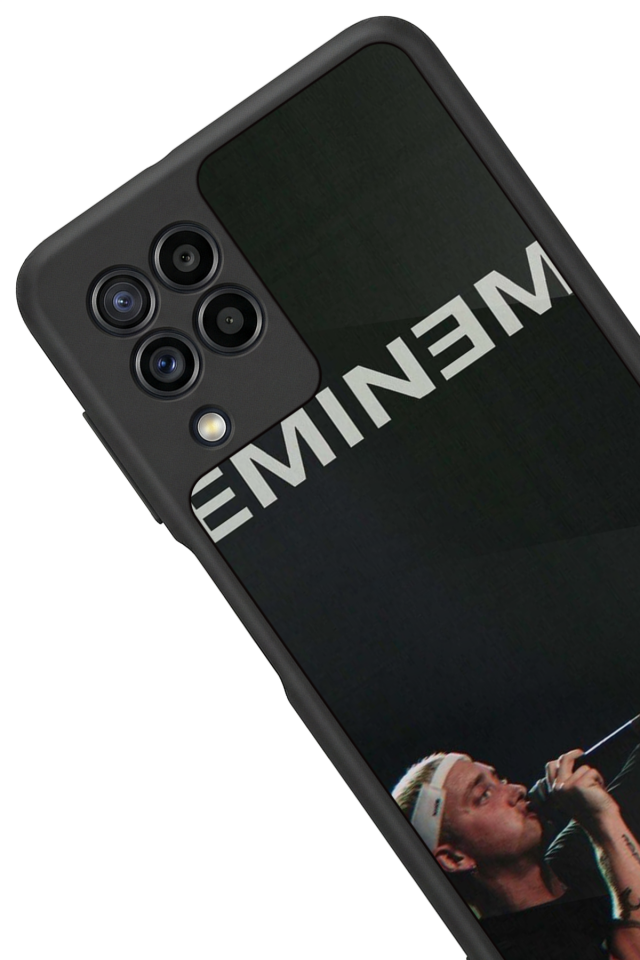 Samsung Galaxy M22 Uyumlu Eminem Tasarımlı Glossy Premium Kılıf