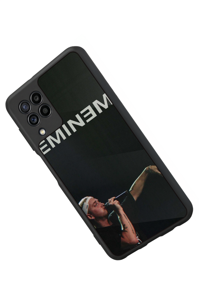 Samsung Galaxy M22 Uyumlu Eminem Tasarımlı Glossy Premium Kılıf