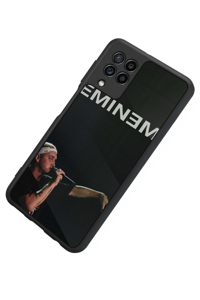 Samsung Galaxy M22 Uyumlu Eminem Tasarımlı Glossy Premium Kılıf