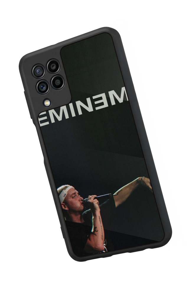 Samsung Galaxy M22 Uyumlu Eminem Tasarımlı Glossy Premium Kılıf