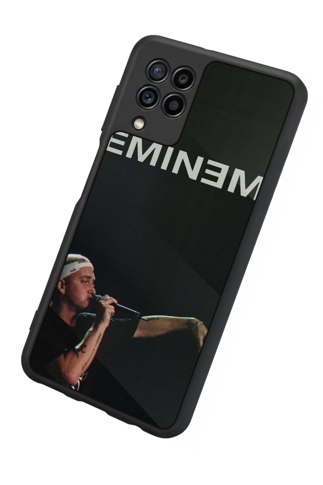 Samsung Galaxy M22 Uyumlu Eminem Tasarımlı Glossy Premium Kılıf