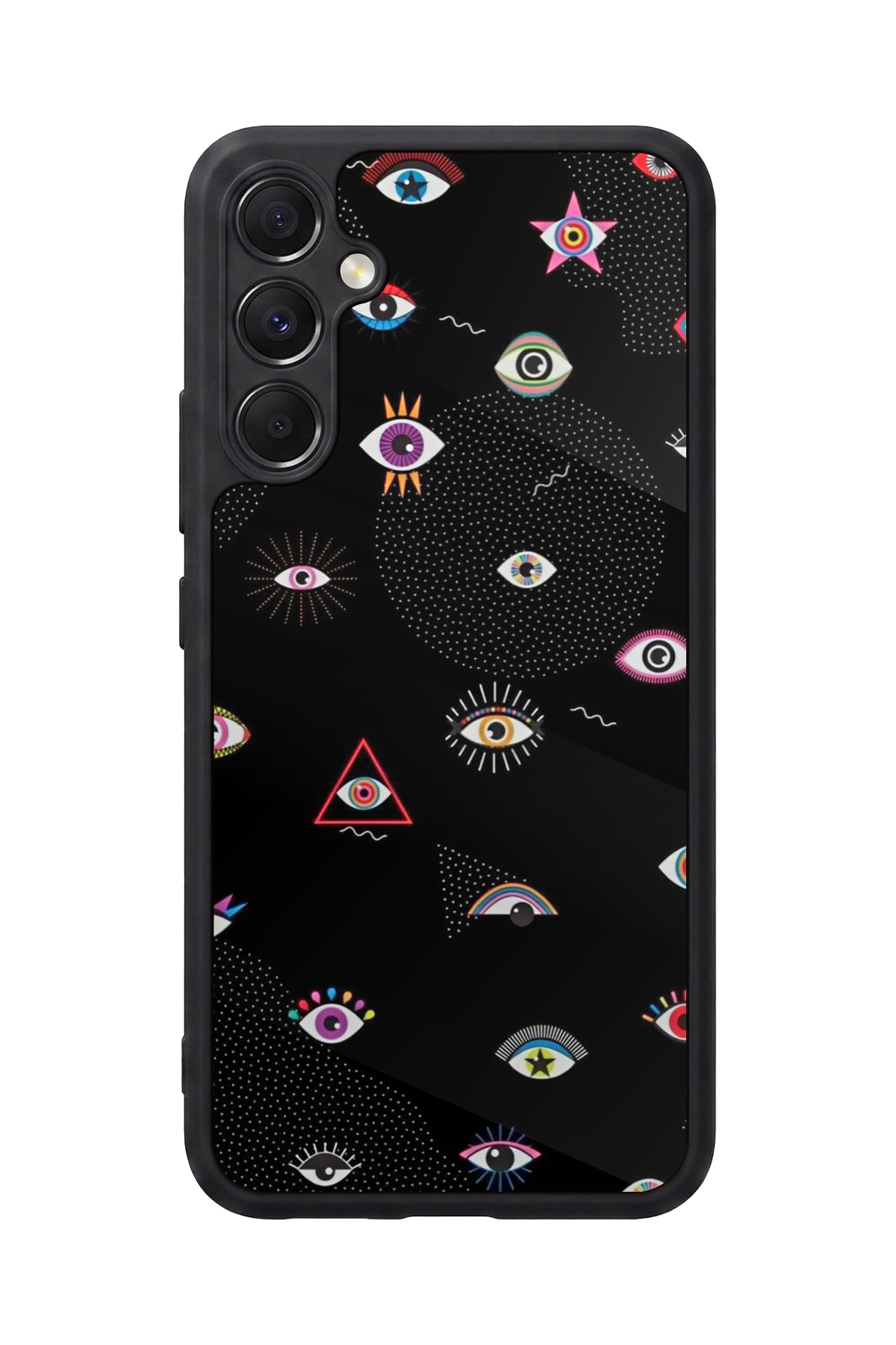 Samsung Galaxy A34 Uyumlu Göz Tasarımlı Glossy Premium Kılıf