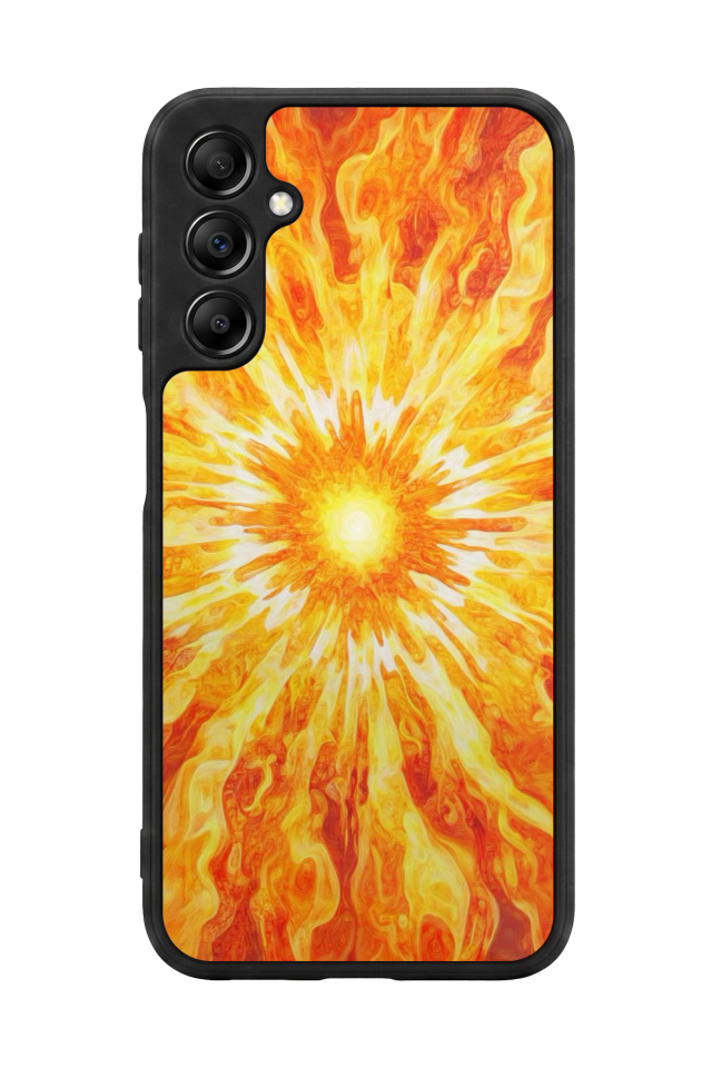 Samsung Galaxy A14 Uyumlu Güneş Tasarımlı Glossy Premium Kılıf