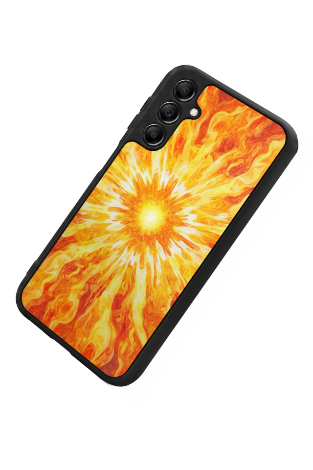 Samsung Galaxy A14 Uyumlu Güneş Tasarımlı Glossy Premium Kılıf