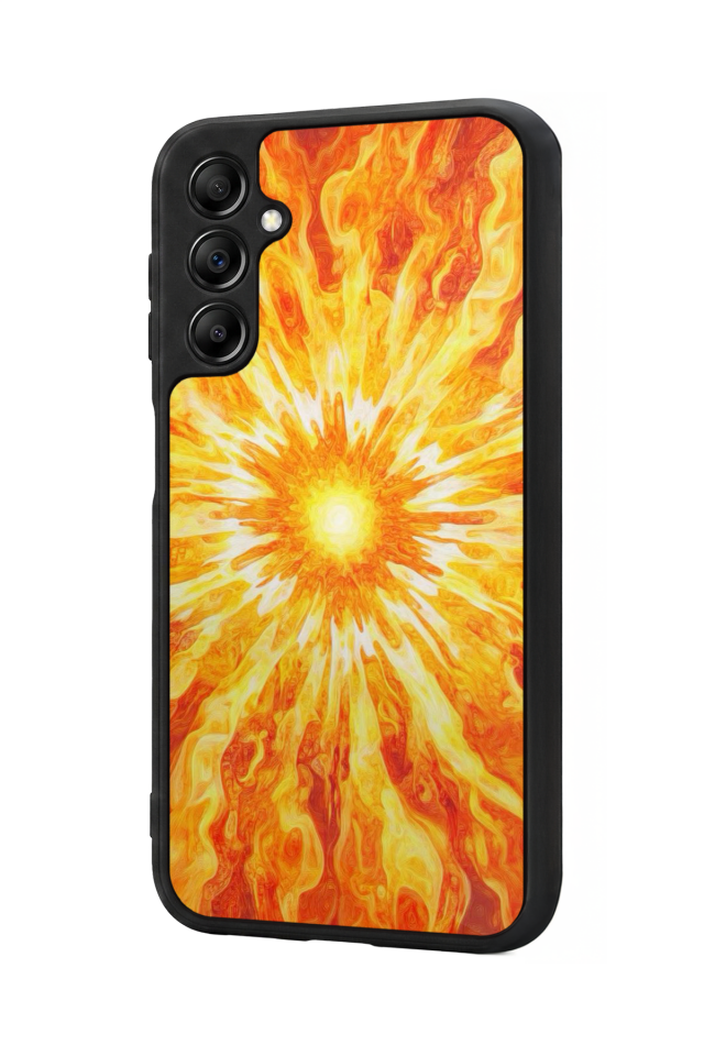 Samsung Galaxy A14 Uyumlu Güneş Tasarımlı Glossy Premium Kılıf