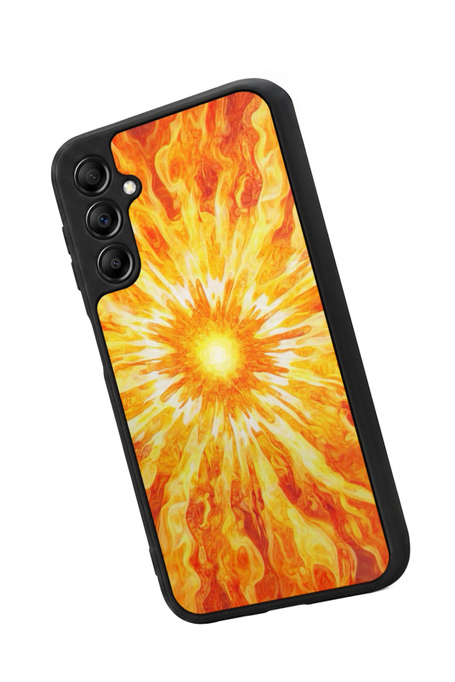 Samsung Galaxy A14 Uyumlu Güneş Tasarımlı Glossy Premium Kılıf