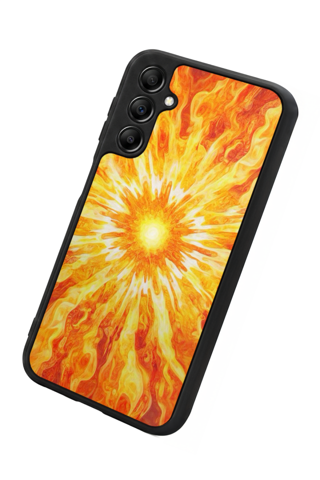 Samsung Galaxy A14 Uyumlu Güneş Tasarımlı Glossy Premium Kılıf