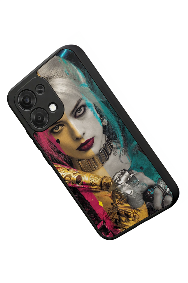 Oppo A6 Pro Uyumlu HarleyQueen Tasarımlı Glossy Premium Kılıf
