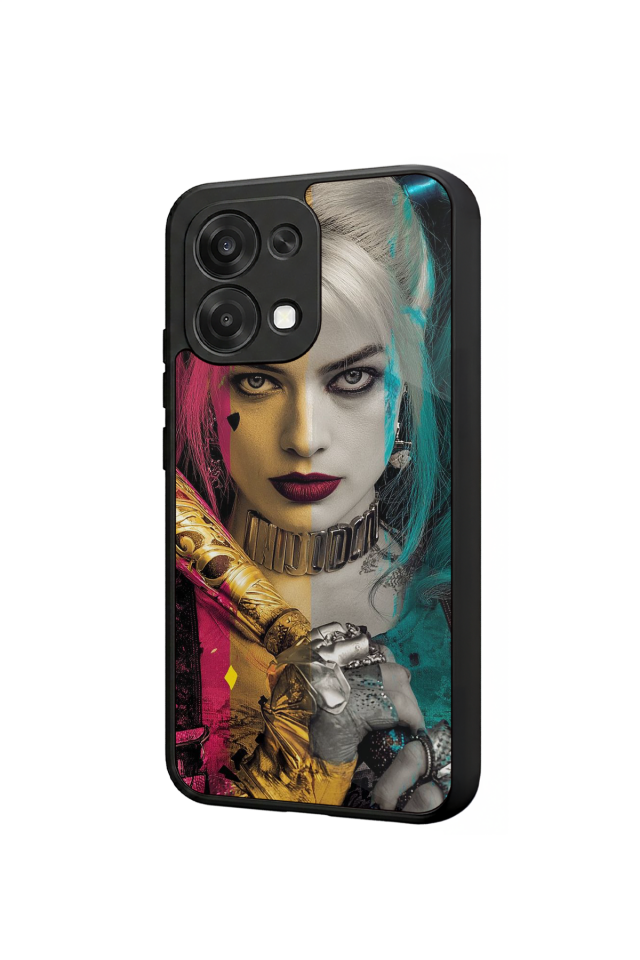 Oppo A6 Pro Uyumlu HarleyQueen Tasarımlı Glossy Premium Kılıf