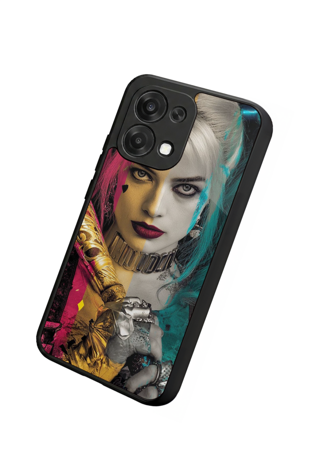 Oppo A6 Pro Uyumlu HarleyQueen Tasarımlı Glossy Premium Kılıf