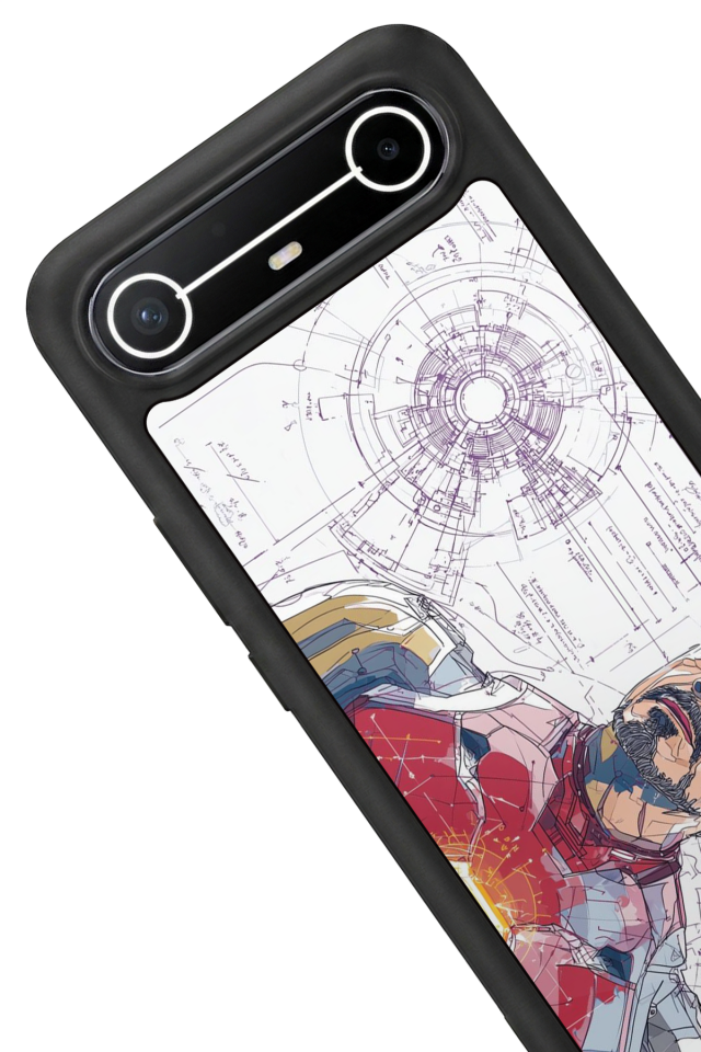 Tecno Spark Slim 5G Uyumlu Iron Man ( Demir Adam ) Tasarımlı Glossy Premium Kılıf