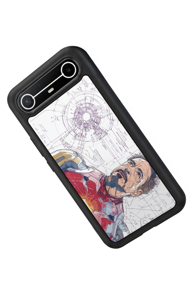 Tecno Spark Slim 5G Uyumlu Iron Man ( Demir Adam ) Tasarımlı Glossy Premium Kılıf