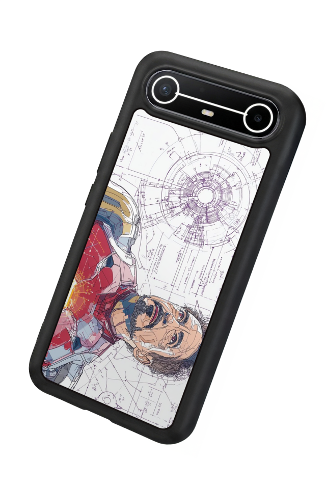 Tecno Spark Slim 5G Uyumlu Iron Man ( Demir Adam ) Tasarımlı Glossy Premium Kılıf
