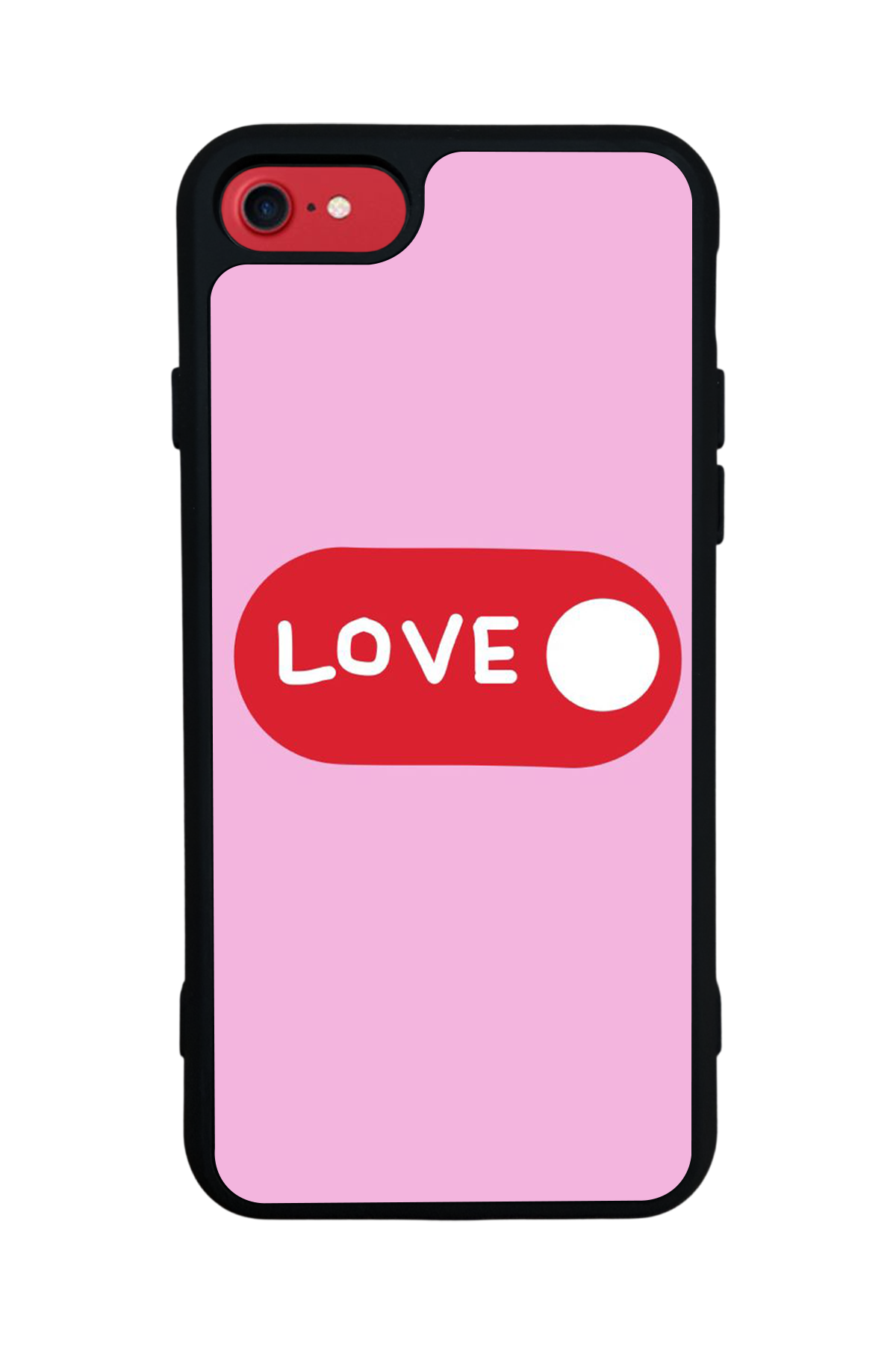 iPhone 8 Uyumlu Kalp Love Tasarımlı Glossy Premium Kılıf