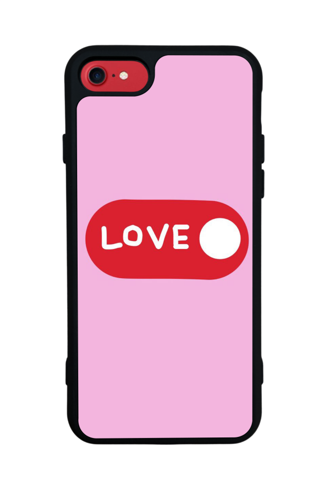 iPhone 8 Uyumlu Kalp Love Tasarımlı Glossy Premium Kılıf