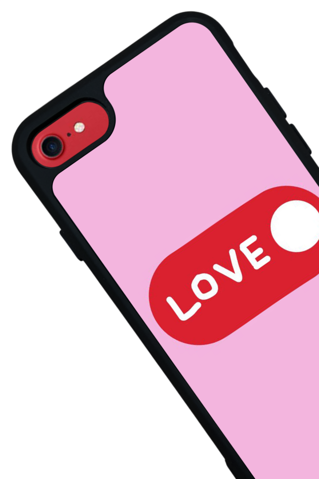 iPhone 8 Uyumlu Kalp Love Tasarımlı Glossy Premium Kılıf