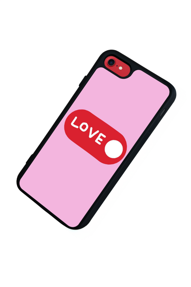 iPhone 8 Uyumlu Kalp Love Tasarımlı Glossy Premium Kılıf